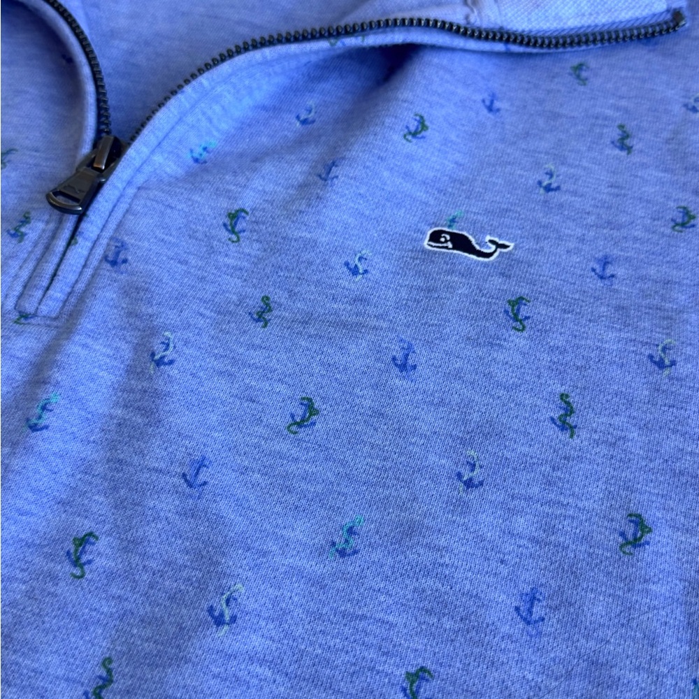 Vineyard Vines Blue Patterned Pullover Large - image 3